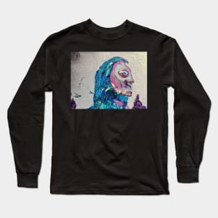 Expressionist Portrait of a Man Long Sleeve T-Shirt